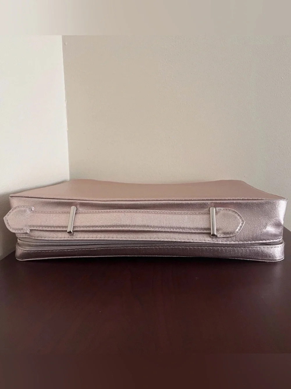 Lancôme Rose Gold Vanity Cosmetics Case Limited Edition &Black Toiletry bag 2pcs